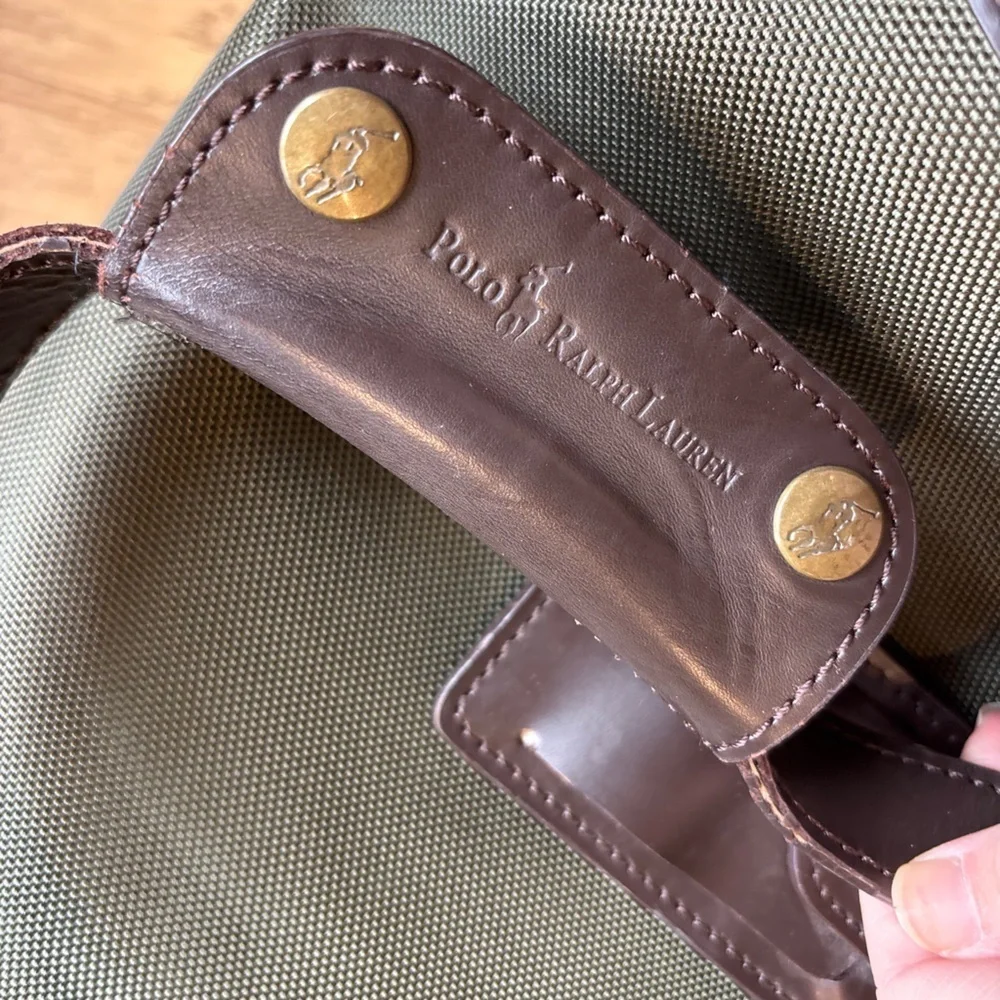 Polo ralph lauren canvas rolling duffle bag luggage